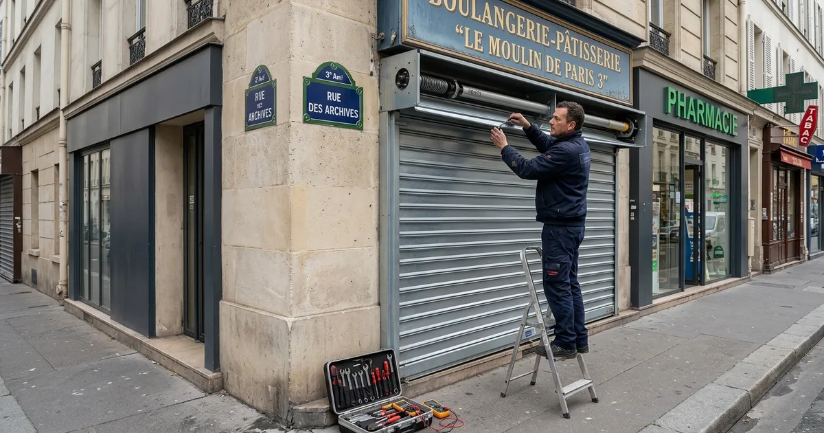Rideau Métallique Coincé Coupure Courant Paris 3 : Urgence 2026